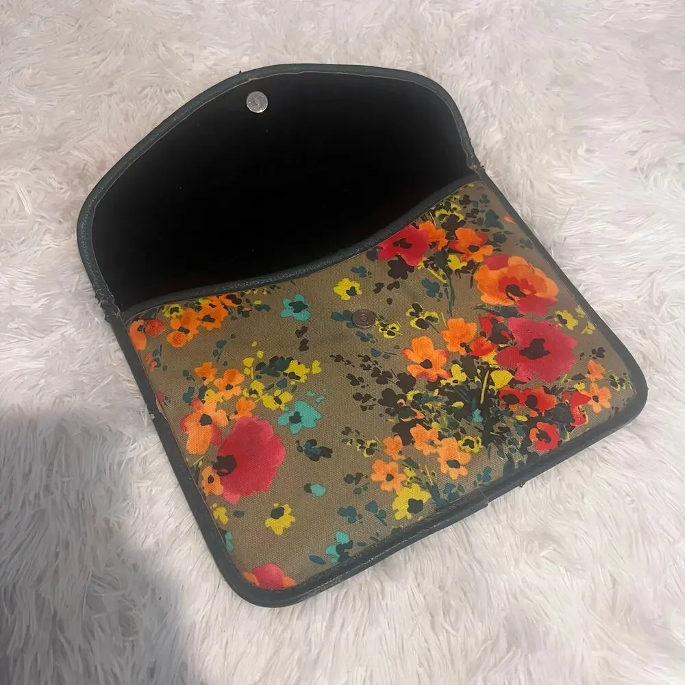Anthropologie Floral iPad Tablet Case Cover 10.5x8.5 Pouch Organizer Stationary